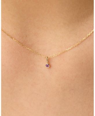 Solid Gold - Birthstone Necklace