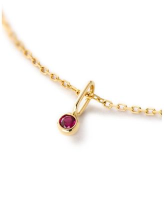 Solid Gold - Birthstone Necklace