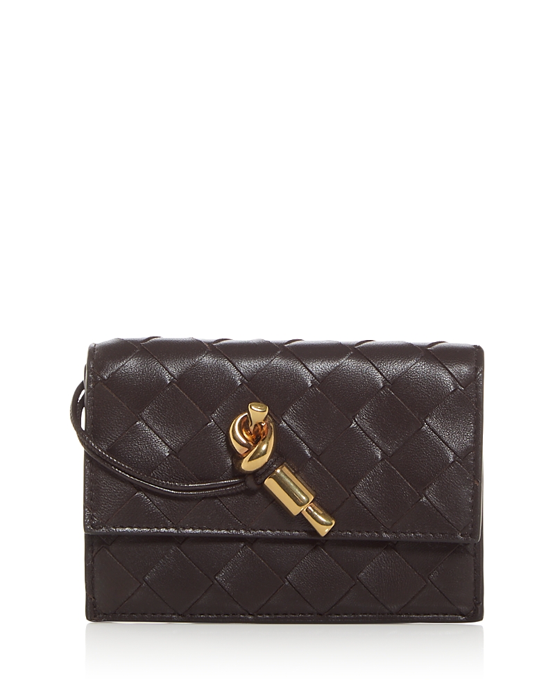 Bottega Veneta Andiamo Intrecciato Leather Card Case