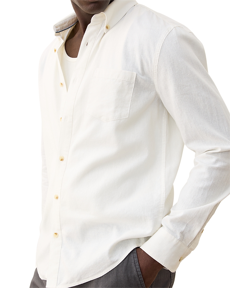 Marine Layer Better-than-linen Short Sleeve Hemp Blend Button-up Shirt