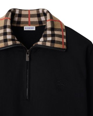 Ray Relaxed Fit Check Collar Sweater