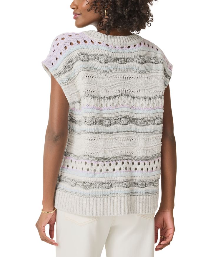 Brynna Striped Sweater Poncho