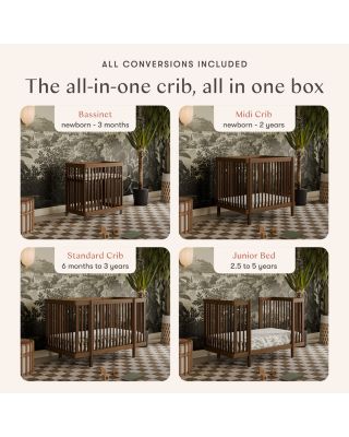 Pogo 8 in 1 Convertible Crib with All Stages Conversion Kits