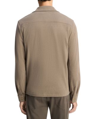 Sueded Jersey Button Front Shirt