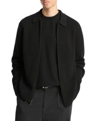 Vince - Regular Fit Zip Front Sweater