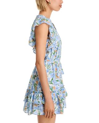 Floral Ruffle Mini Dress - Exclusive