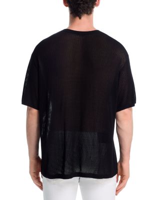 Oversized Fit Graphic Logo Mesh Tee 