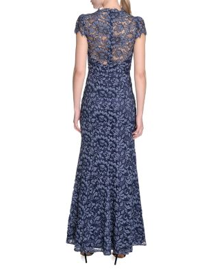 Scalloped-Edge Lace Gown - Exclusive