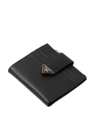 Small Saffiano And Smooth Leather Wallet
