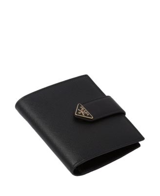 Small Saffiano and Smooth Leather Wallet