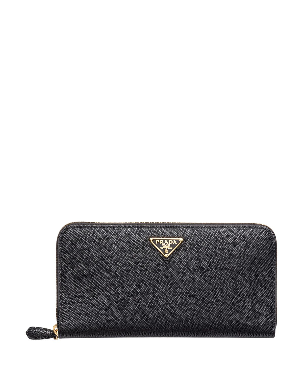 Prada Large Saffiano Leather Wallet