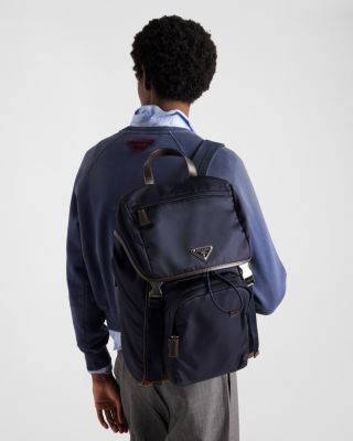 Re-Nylon and Suede Backpack