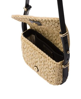 Crochet and Leather Shoulder Bag