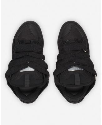  Unisex Curb Leather Sneakers