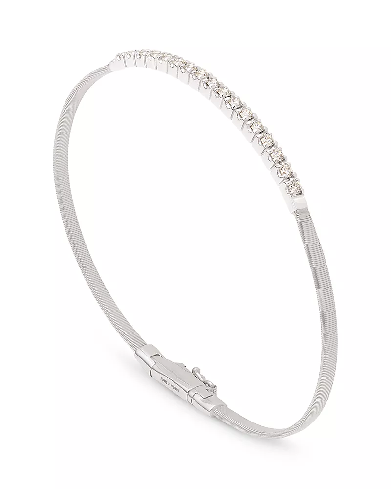Marco Bicego 18K White Gold & Diamond Masai Medium Stackable Bracelet