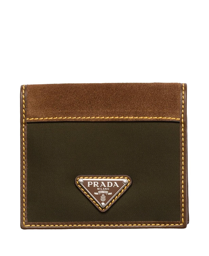 Prada Re-Nylon and Leather Wallet