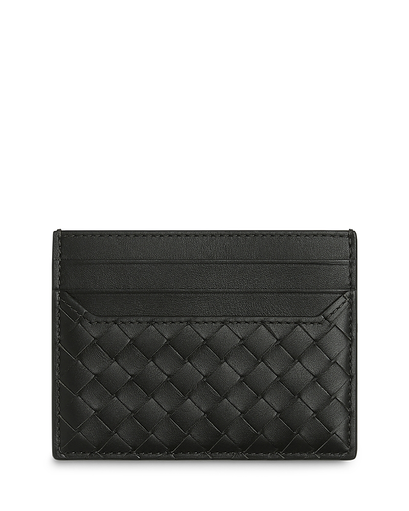 Bottega Veneta Leather Intrecciato Card Holder