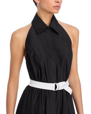 Halter Neck Flared Gown