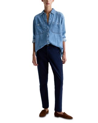 Caden Straight Trousers in Deep Trenches