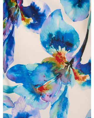 Printed Satin Slip Dress