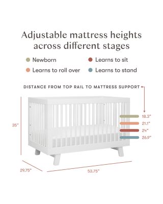 Hudson 3-in-1 Convertible Crib