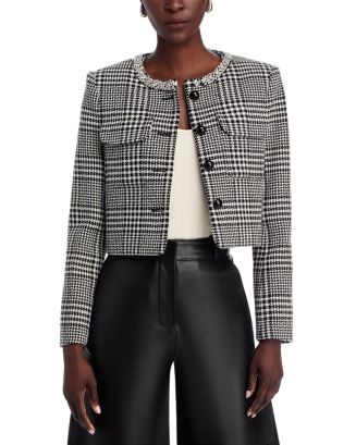 【関税込み】SELF PORTRAIT Houndstooth Crystal Trim' blazer 14754062_fpx.tif?$filterlrg$&