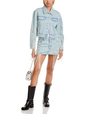 BLANKNYC - Tie Breaker Denim Jacket & Tie Breaker Denim Mini Skirt