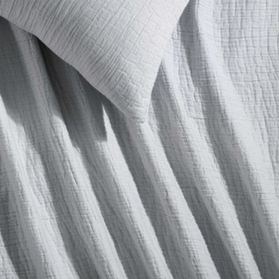 Washed Texture Cotton Jacquard Duvet Cover Set, Queen