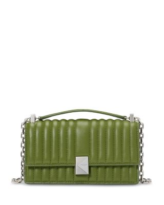 kate spade new york - Deco Quilted Leather Mini Flap Chain Crossbody