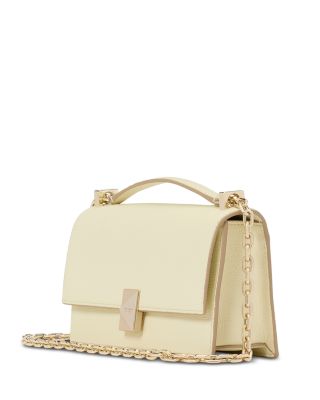 Deco Pebbled Leather Mini Flap Chain Crossbody