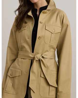 Double Faced Stretch Cotton Field Jacket