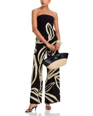 Oxana Printed High Waisted Wide Pants