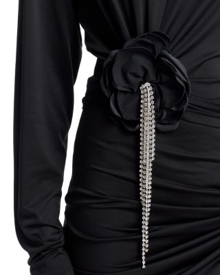 Crystal Flower Draped Top