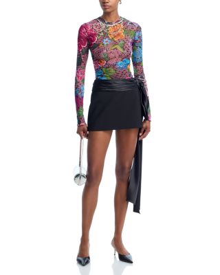 Crystal Embellished Tulle Top