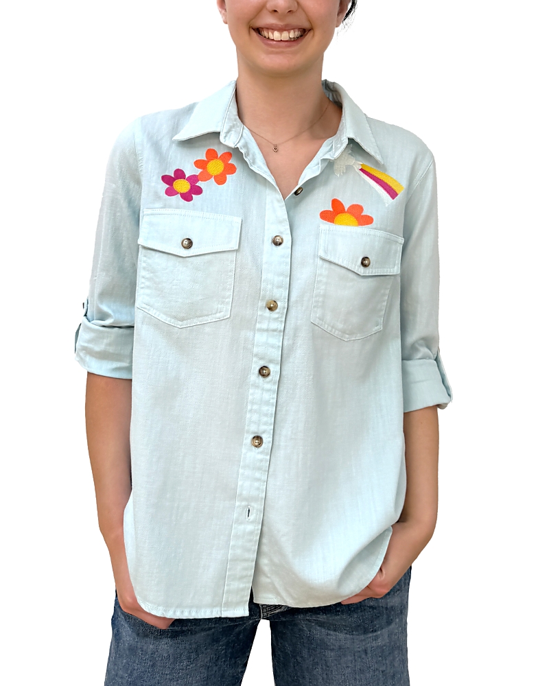Billy T Peace & Love Chambray Shirt