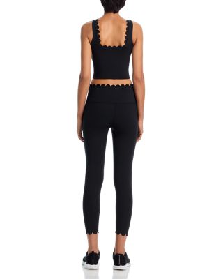 Scallop Edge Square Neck Tank Top - Exclusive