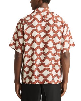 Makarb Abstract Floral Camp Shirt