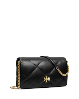 Kira Diamond Quilted Leather Chain Wallet