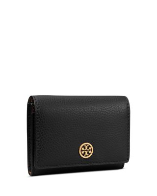 Tory Burch Robinson Leather Business Card Case | Bloomingdale's