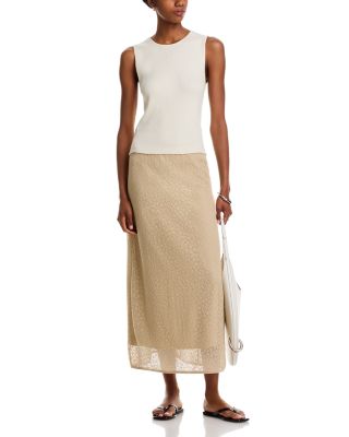 Knit Lace Maxi Skirt