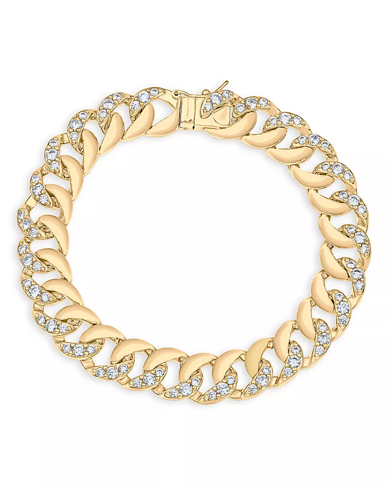 Kenneth Jay Lane Pave Chain Link Bracelet