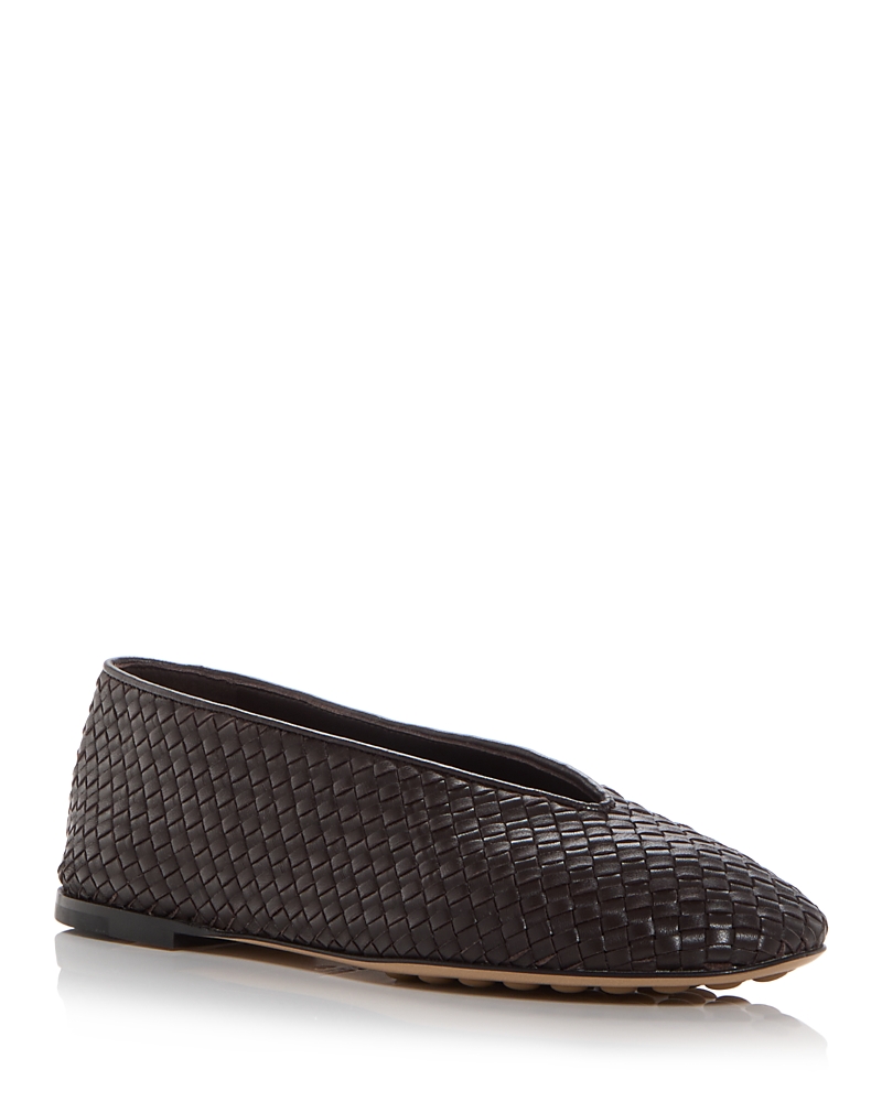 Bottega Veneta Women's Rosa Intrecciato Ballet Flats