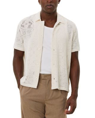 Les Deux - Hector Short Sleeve Lace Shirt