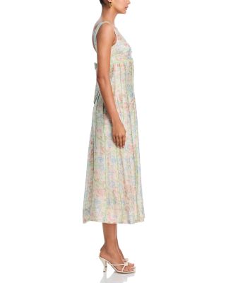 Floral Seamed Midi Dress - Exclusive