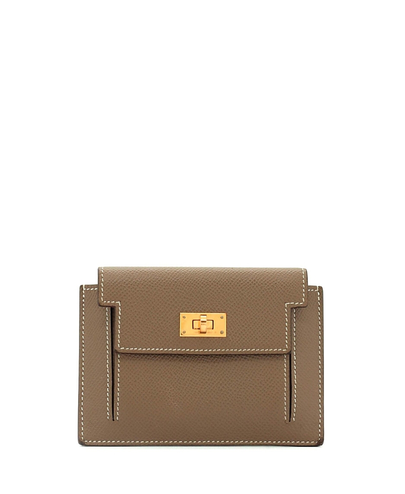 Pre-owned Pre-owned Hermes Hermes Kelly Pocket Compact Wallet Epsom