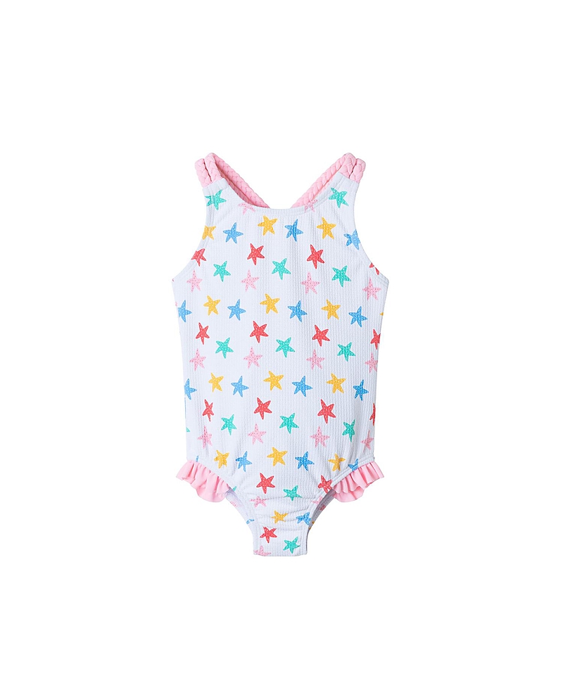 ANDY & EVAN GIRLS' STARFISH ONE PIECE SWIMSUIT - BABY