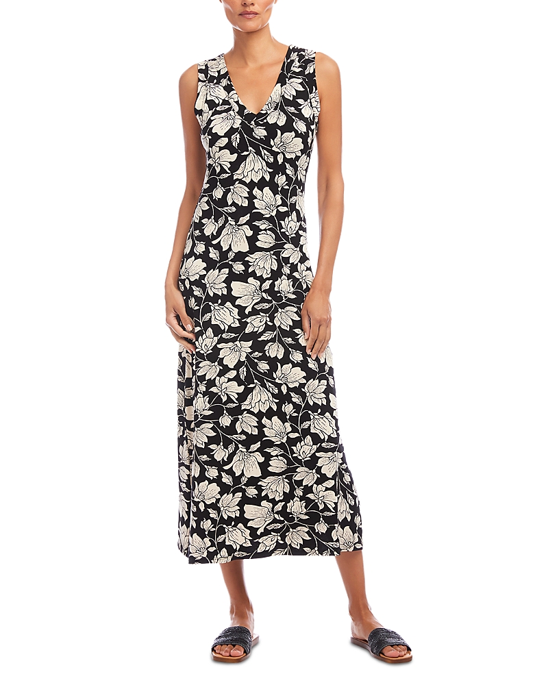 Karen Kane Sleeveless V-neck Midi Dress