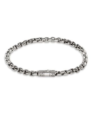 Sterling Silver Box Chain Bracelet, 4.8mm