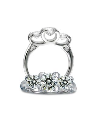 Roberto Coin - 18K White Gold Cento Diamond Trilogy Ring