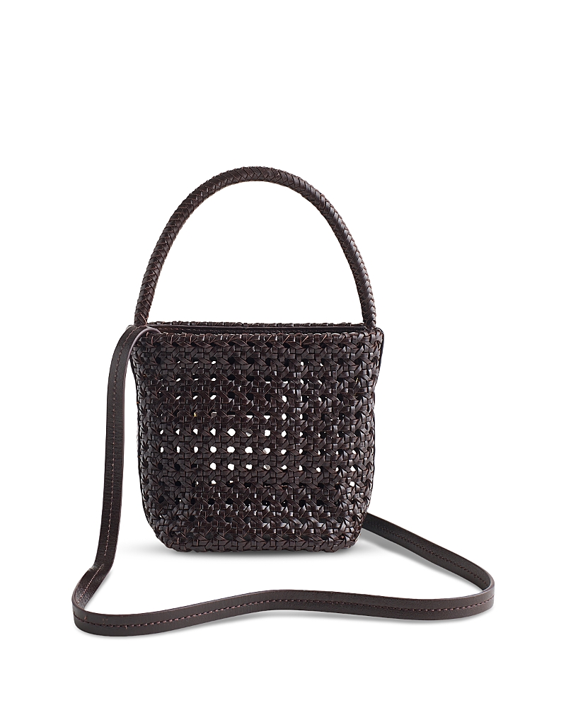 MADEWELL HANDWOVEN CANED LEATHER MINI BAG